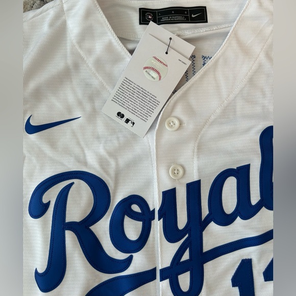Nike Authentic Kansas City Royals Salvador Perez #13 Baseball Jersey Men’s Sz: L - Picture 3 of 7